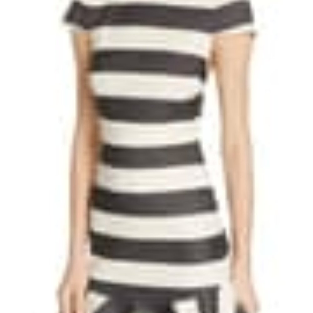 Alice + Olivia Fantine Ruffled Stripe Dress - Picture 8 of 8